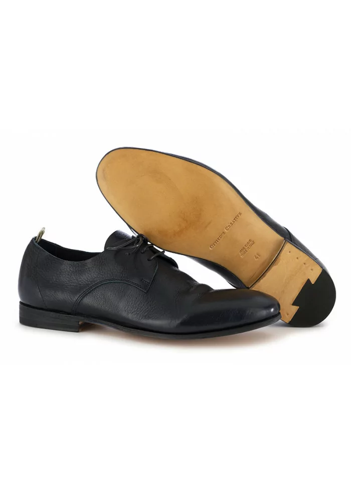 OFFICINE CREATIVE | SCARPE ALLACCIATE FODERATE IN PELLE BLU Offerta speciale della fabbrica