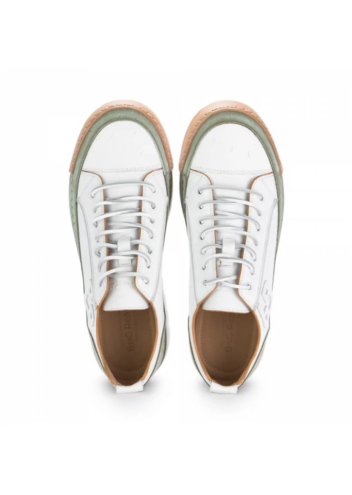 BNG REAL SHOES | SNEAKERS "LA SALVIA" BIANCO VERDE Trasporto libero internazionale