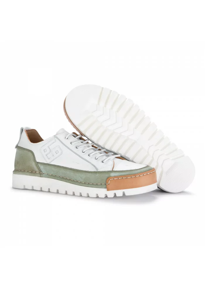 BNG REAL SHOES | SNEAKERS "LA SALVIA" BIANCO VERDE Trasporto libero internazionale
