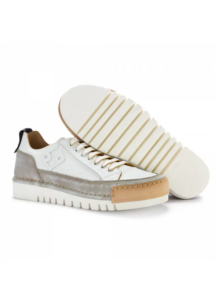 BnG REAL SHOES | SNEAKERS "LA MOKACCINO" BIANCO GRIGIO Limitato a 3 giorni