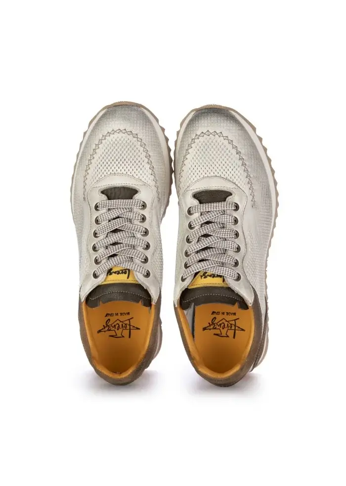 LORENZI | SCARPE ALLACCIATE SAFARI BIANCO MARRONE Spedizione Gratuita