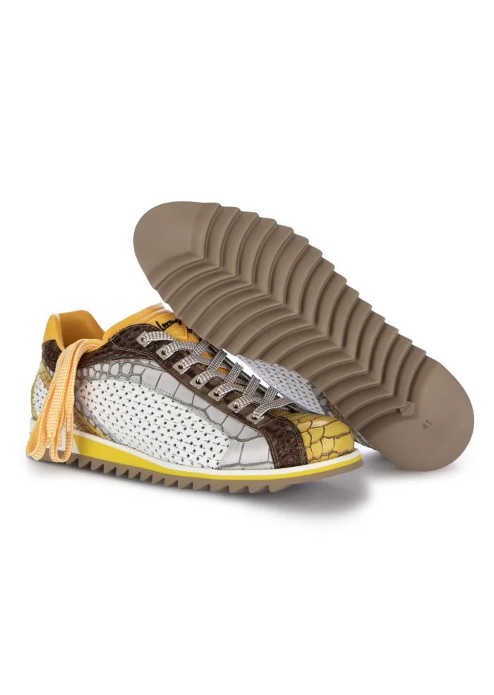 LORENZI | SCARPE ALLACCIATE FRESH GIALLO BIANCO Soddisfazione Garantita
