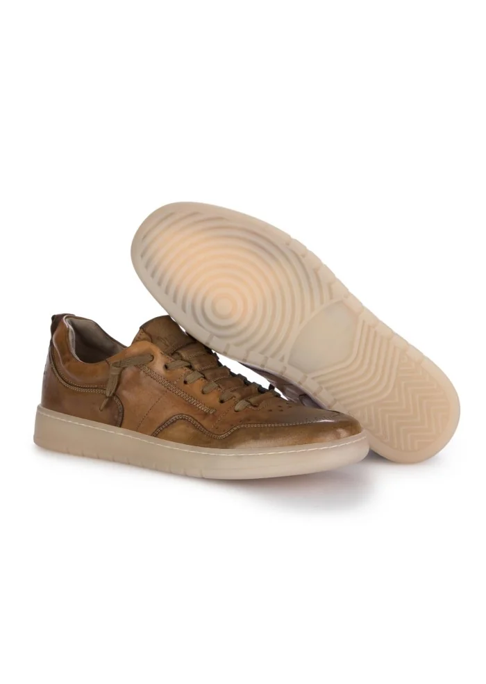 PAWELK'S | SNEAKERS CRUST CUOIO MARRONE Promozione Limitata