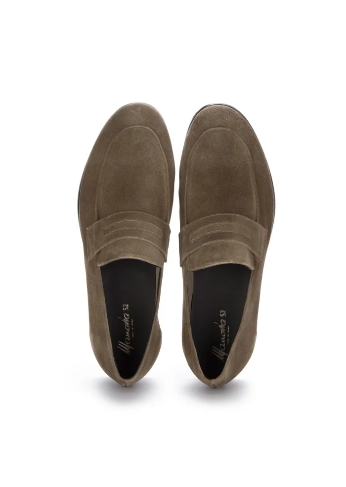 MANOVIA 52 | MOCASSINI CAMOSCIO HASH MARRONE Prezzo Ridotto