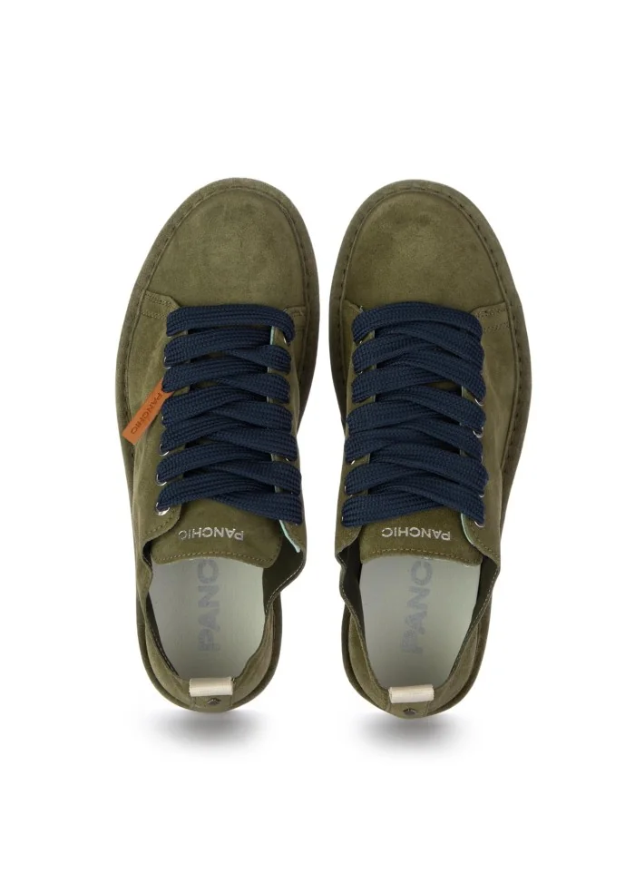 PANCHIC | SNEAKERS CAMOSCIO VERDE BLU Economico