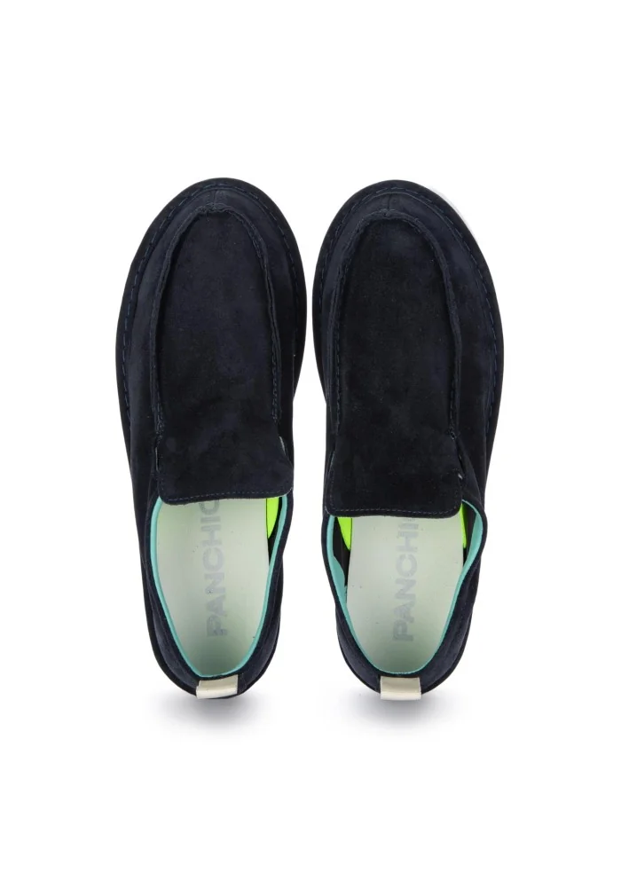 PANCHIC | SLIP ON CAMOSCIO BLU NOTTE In Vendita
