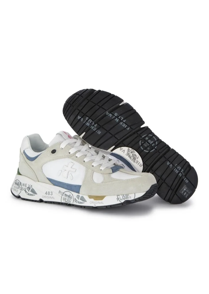 PREMIATA | SNEAKERS MASE BIANCO BEIGE AZZURRO Offerte