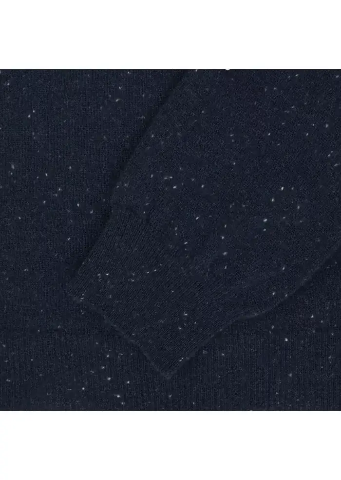WOOL & CO | MAGLIONE GIROCOLLO PUNTINATO BLU Saldi Di Fabbrica
