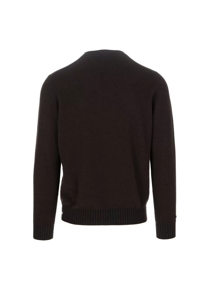 JURTA | MAGLIONE GOVA LANA MERINO MARRONE SCURO Vendite Flash