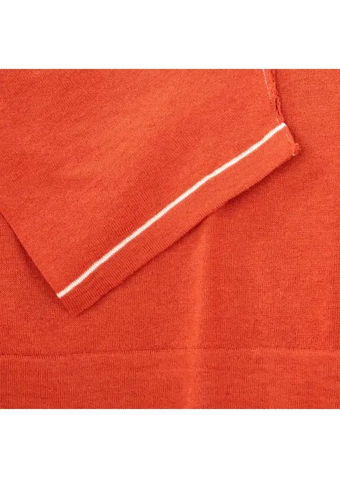 WOOL & CO | T-SHIRT GIROCOLLO ARANCIONE In Saldo