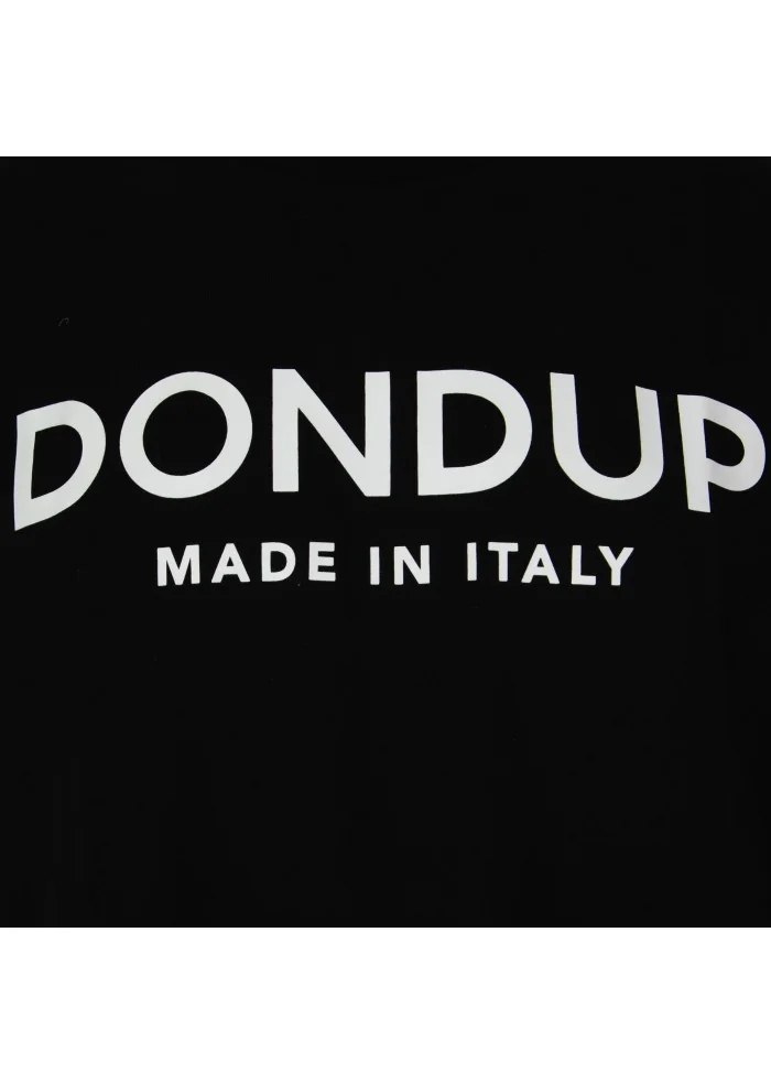 DONDUP | T-SHIRT GIROCOLLO LOGO NERO Moda