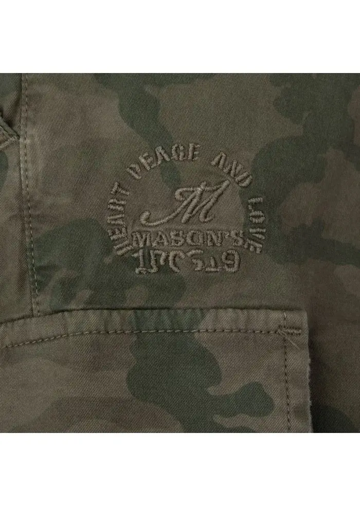 MASON'S | BERMUDA CARGO CHILE1 VERDE MILITARE Flash Sale