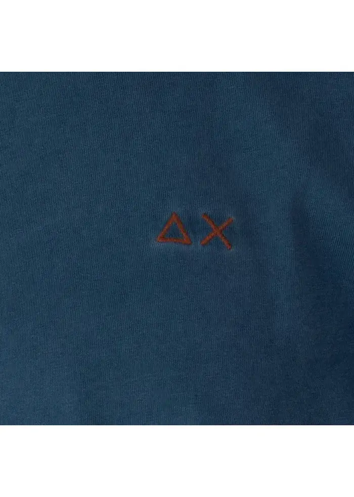 SUN68 | T-SHIRT SPECIAL DYED BLU Vendita calda