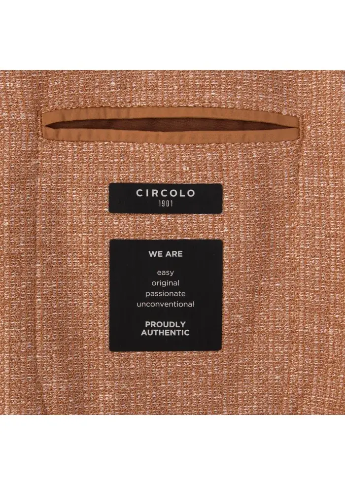 CIRCOLO 1901 | GIACCA LINO COTONE MARRONE CHIARO Nuovi prodotti