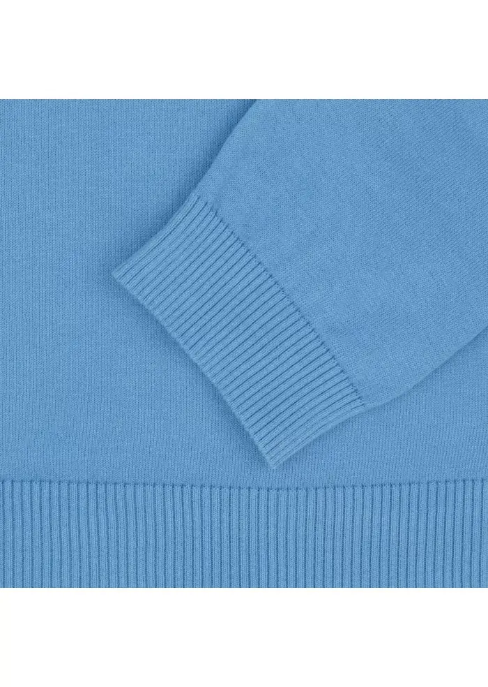 WOOL & CO | MAGLIONCINO COTONE CELESTE Latest stili