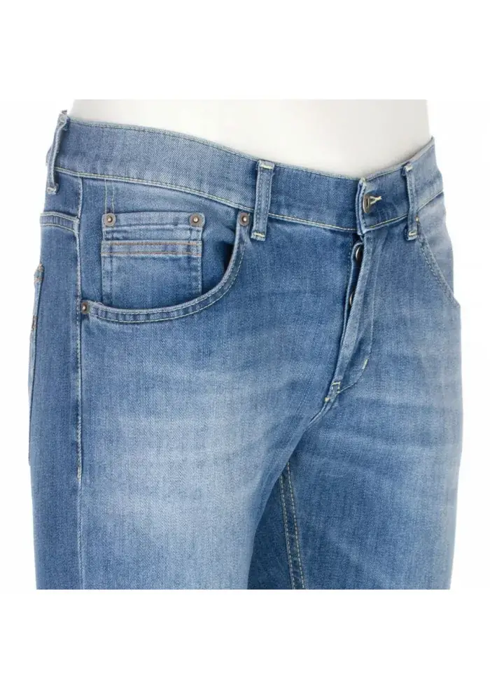 JEANS UOMO DONDUP | RITCHIE BQ5 AZZURRO Sostegno trimestrale
