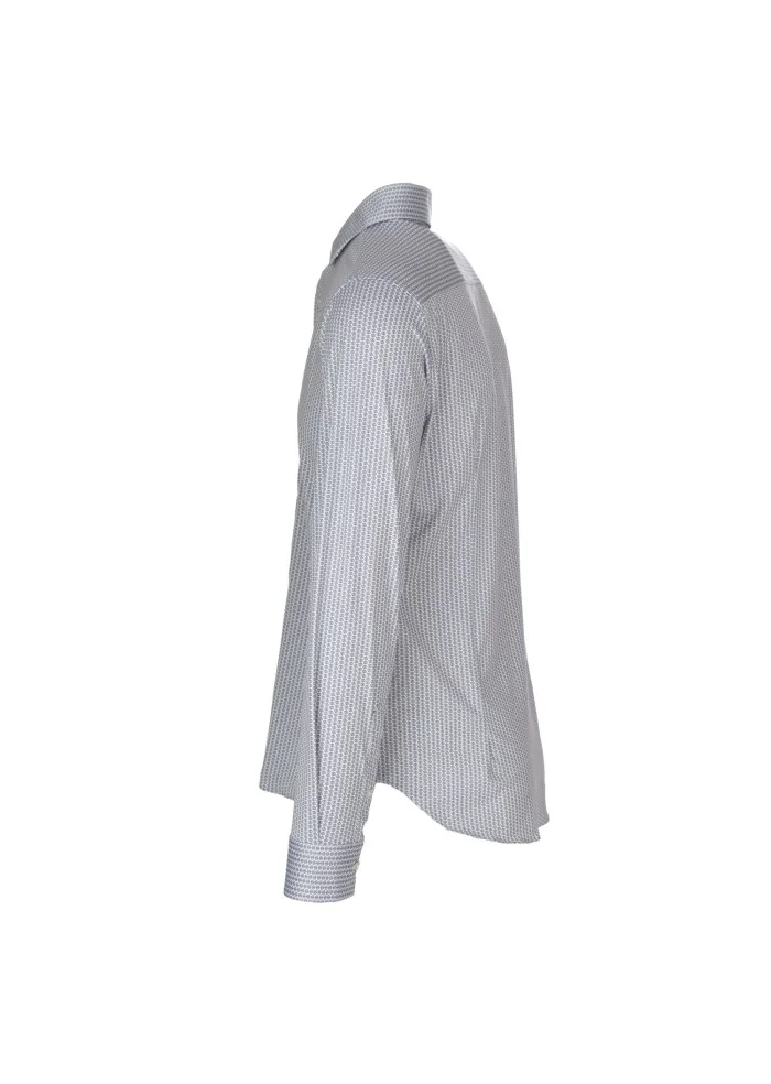 LIBERTY ROSE | CAMICIA BLAKE MICROFANTASIA BLU BIANCO Nuovo