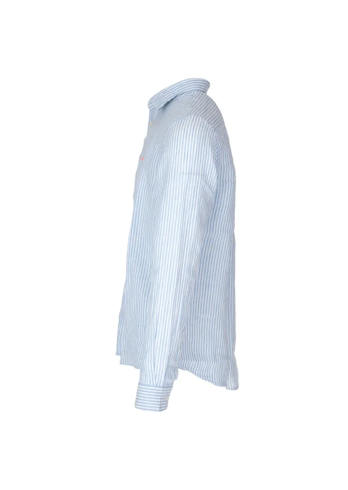 SUN68 | CAMICIA STRIPE CLASSIC BEACH AZZURRO BIANCO Spedizione Gratuita