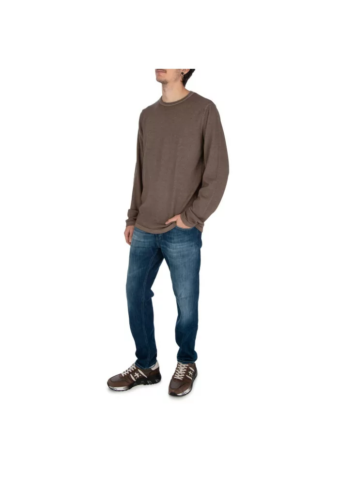 WOOL & CO | MAGLIONE LANA MERINO MARRONE Online
