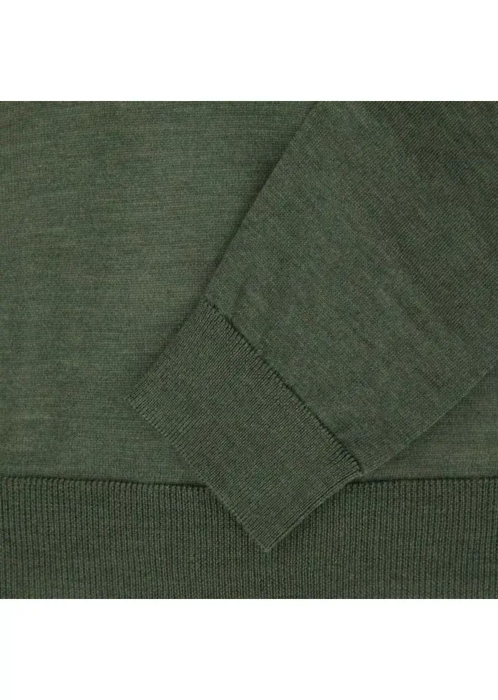 WOOL & CO | MAGLIONE SCOLLO V VERDE Outlet