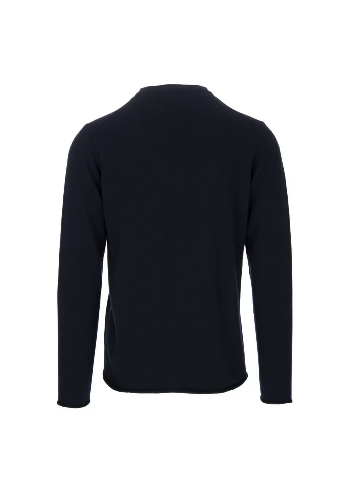 WOOL & CO | MAGLIONE TAGLIO VIVO BLU SCURO Saldi