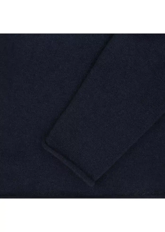 WOOL & CO | MAGLIONE TAGLIO VIVO BLU SCURO Saldi