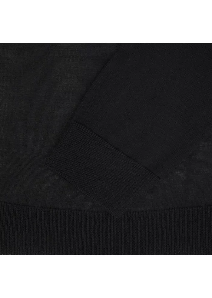 WOOL & CO | MAGLIONE LANA MERINO NERO Hotsell