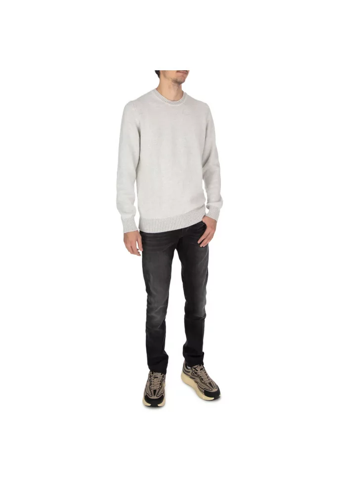JURTA | MAGLIONE GIROCOLLO LANA MERINO GRIGIO PERLA Saldi Di Fabbrica