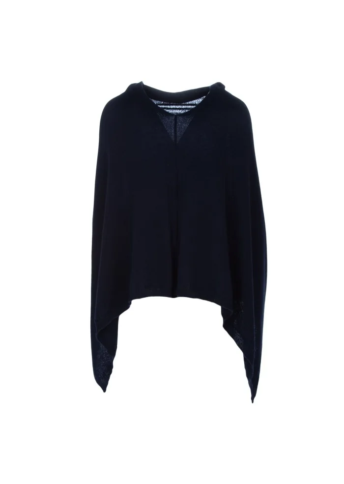 CASHMERE ISLAND | PONCHO SORRENTO BLU Sconto di tempo limitato