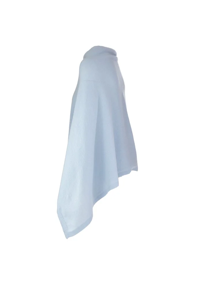 CASHMERE ISLAND | PONCHO SORRENTO AZZURRO CIELO Negozio online di fabbrica