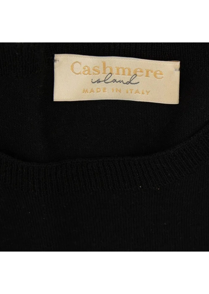 CASHMERE ISLAND | T-SHIRT RIOMAGGIORE NERO Offerta speciale