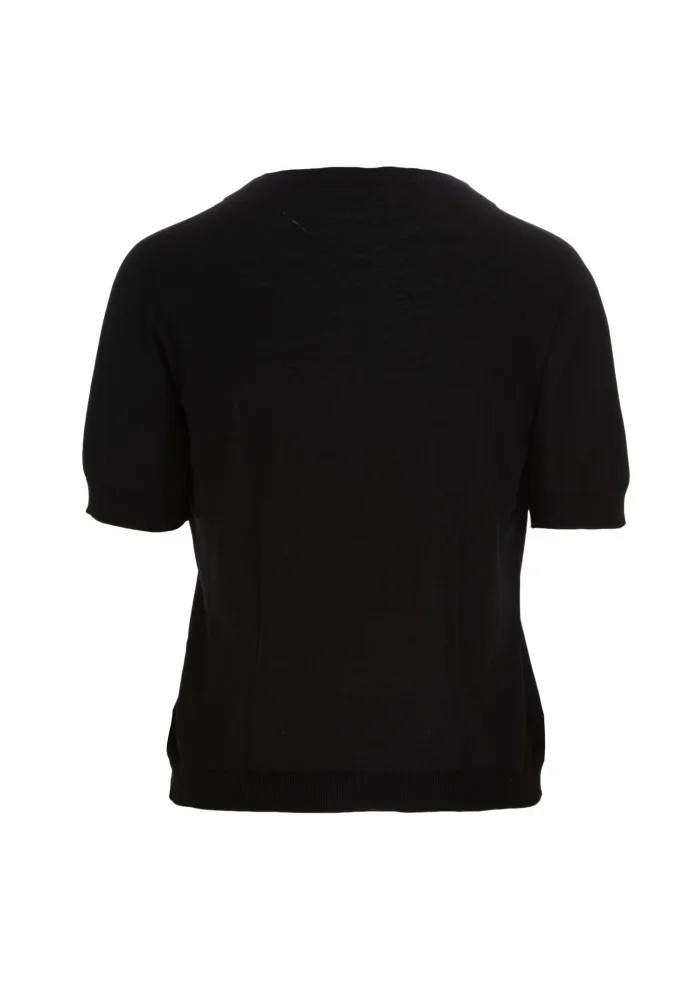 CASHMERE ISLAND | T-SHIRT RIOMAGGIORE NERO Offerta speciale