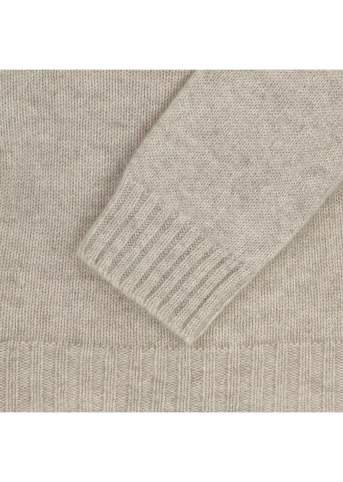 RIVIERA CASHMERE | MAGLIONE BARCHETTA BEIGE Comprare a buon mercato
