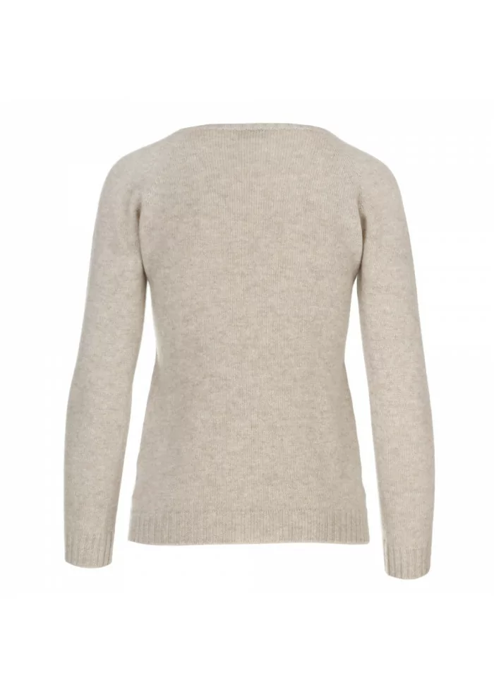 RIVIERA CASHMERE | MAGLIONE BARCHETTA BEIGE Comprare a buon mercato