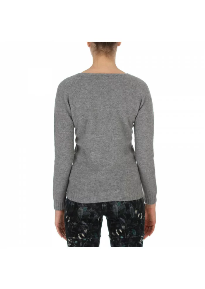 RIVIERA CASHMERE | MAGLIONE BARCHETTA GRIGIO Grande vendita