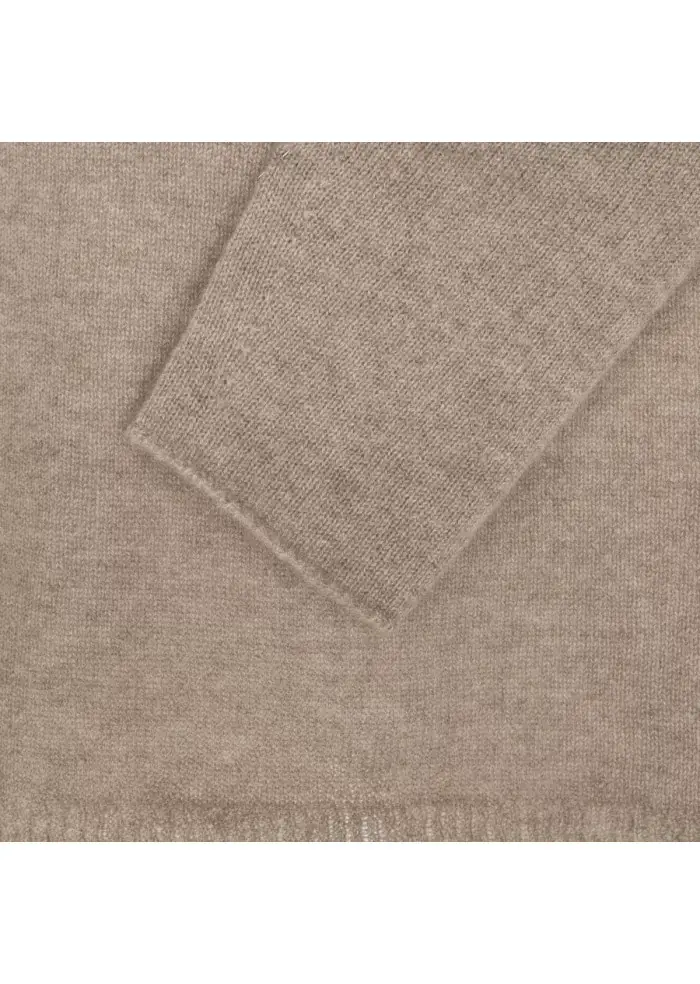 RIVIERA CASHMERE | MAGLIONE RASATO MARRONE Flash Sale