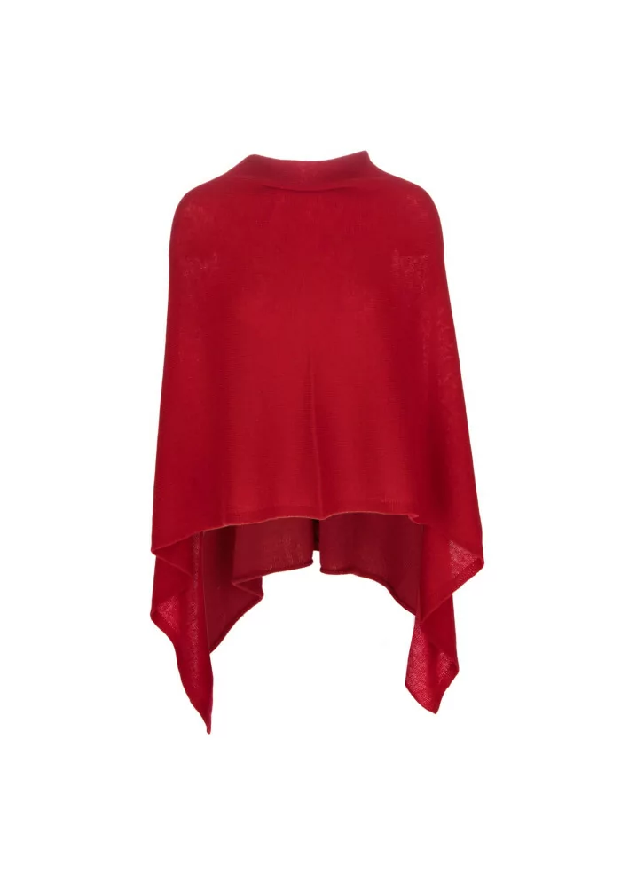RIVIERA CASHMERE | MANTELLINA RASATA ROSSA Fornitura limitata