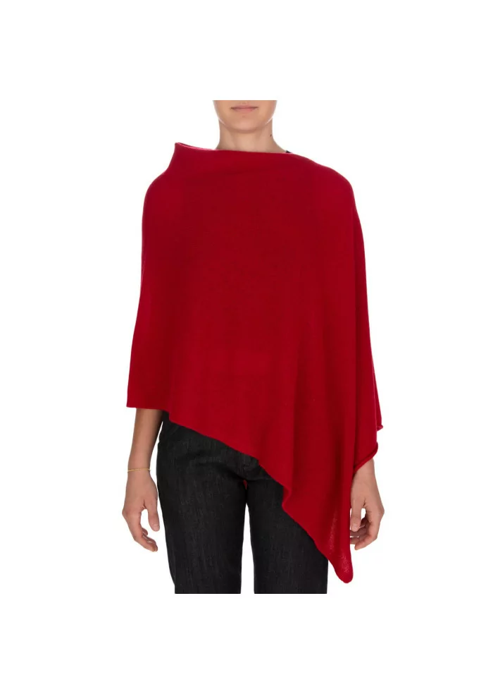 RIVIERA CASHMERE | MANTELLINA RASATA ROSSA Fornitura limitata