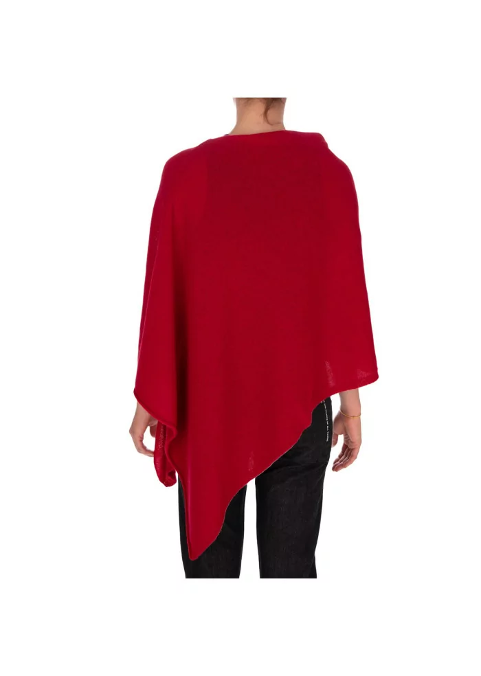 RIVIERA CASHMERE | MANTELLINA RASATA ROSSA Fornitura limitata