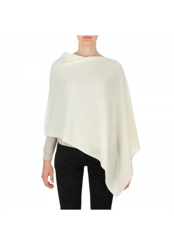RIVIERA CASHMERE | MANTELLA STILE PONCHO 10002 BIANCO Offerta esclusiva