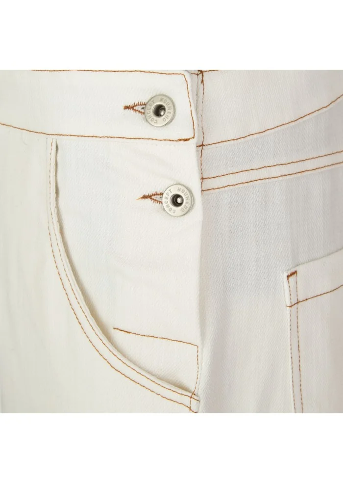 NOUMENO CONCEPT | SALOPETTE COTONE BIANCO PANNA Offerta migliore