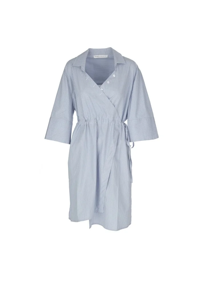 NOUMENO CONCEPT | ABITO CHIUSURA A PORTAFOGLIO AZZURRO BIANCO Latest fashion