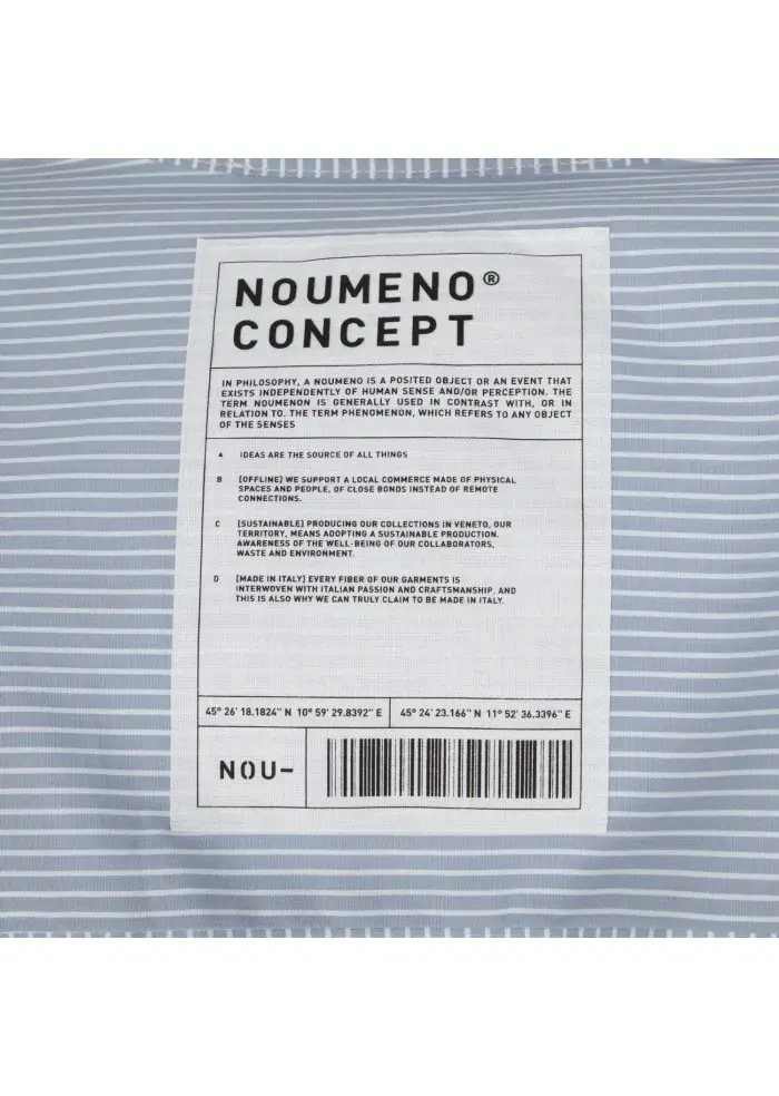 NOUMENO CONCEPT | ABITO CHIUSURA A PORTAFOGLIO AZZURRO BIANCO Latest fashion