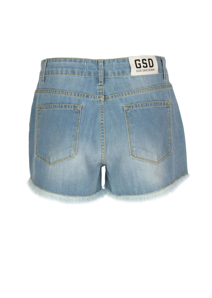GOD SAVE DENIM | SHORTS DENIM IRIS AZZURRO Lightning offer