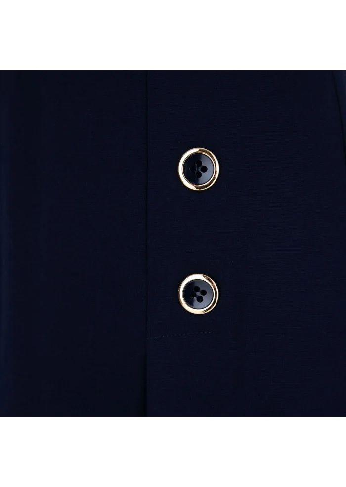 KARTIKA | ABITO CORTO BOTTONI DORATI BLU Super Saving Price