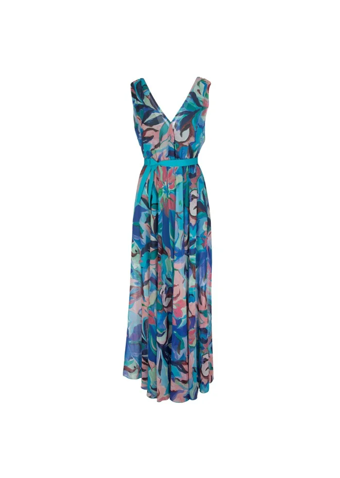 KARTIKA | ABITO LUNGO FLOREALE MULTICOLOR Offerta settimanale