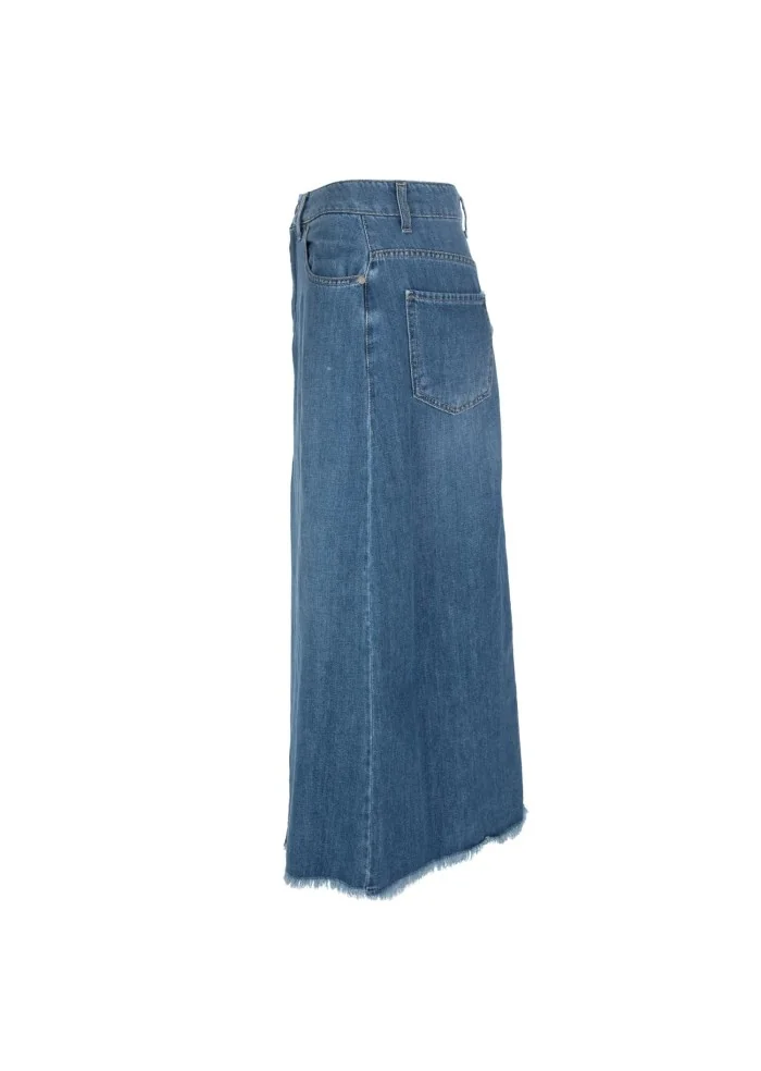 KARTIKA | GONNA MIDI DENIM BLU Latest stili