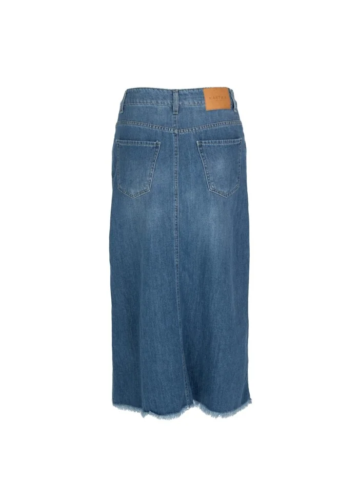 KARTIKA | GONNA MIDI DENIM BLU Latest stili