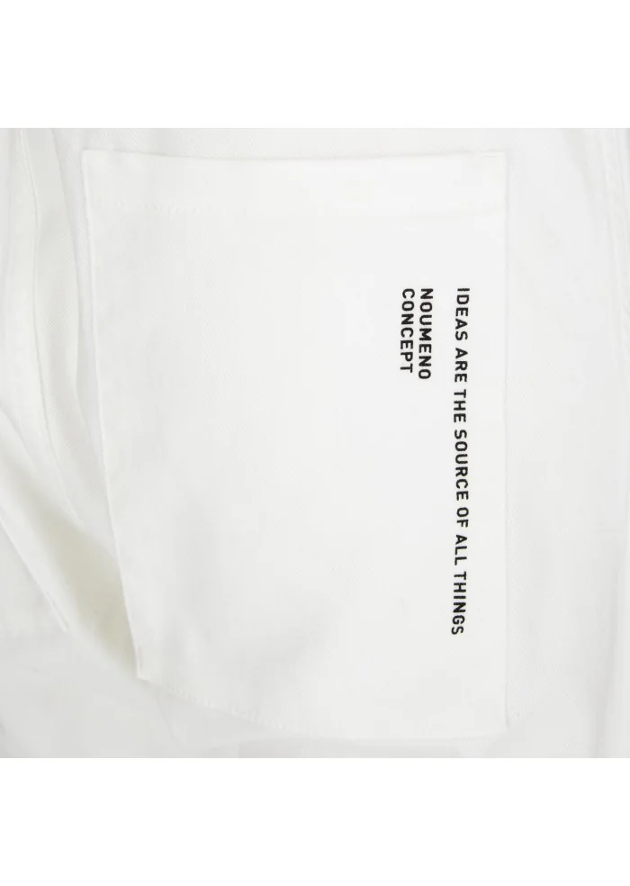 NOUMENO CONCEPT | PANTALONI COTONE BIANCO Promozione temporanea