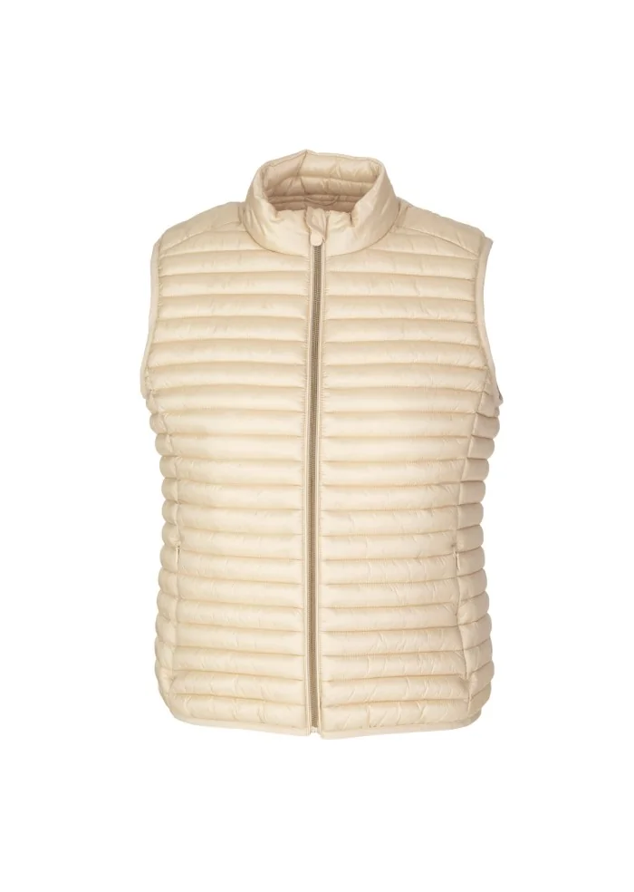 SAVE THE DUCK | GILET IRIS18 ARABELLA BEIGE Fino al 50% di sconto
